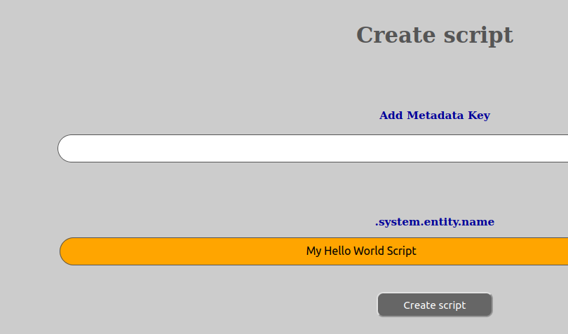 Create Script