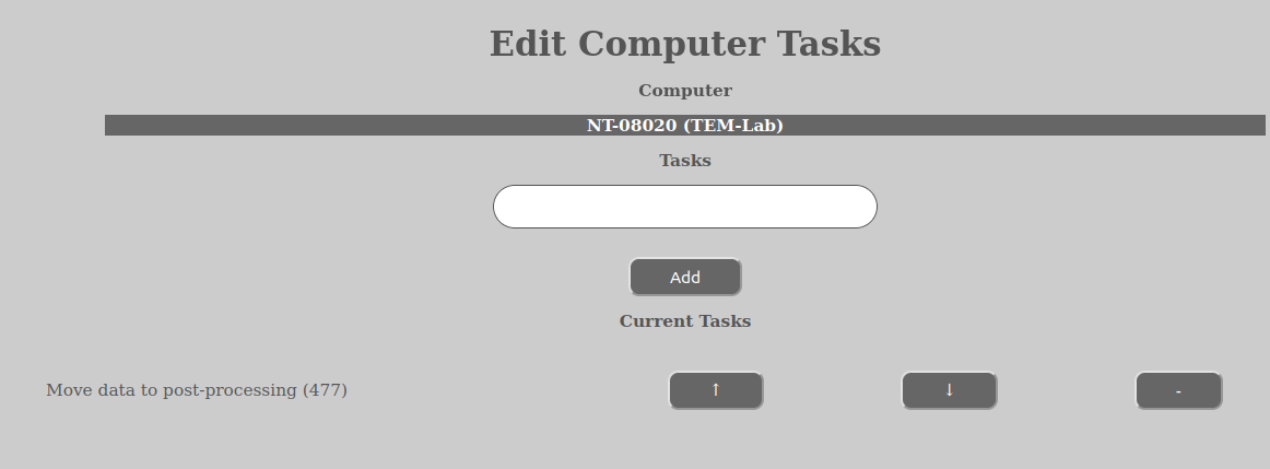 Edit Task Assignment View